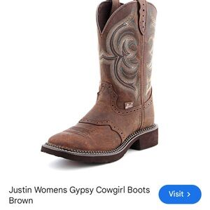 Justin Boots Women's Brown Cowgirl Boots